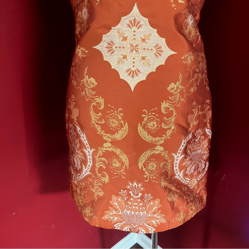 Free People Strapless Damask Mini Dress - Picture 7 of 16